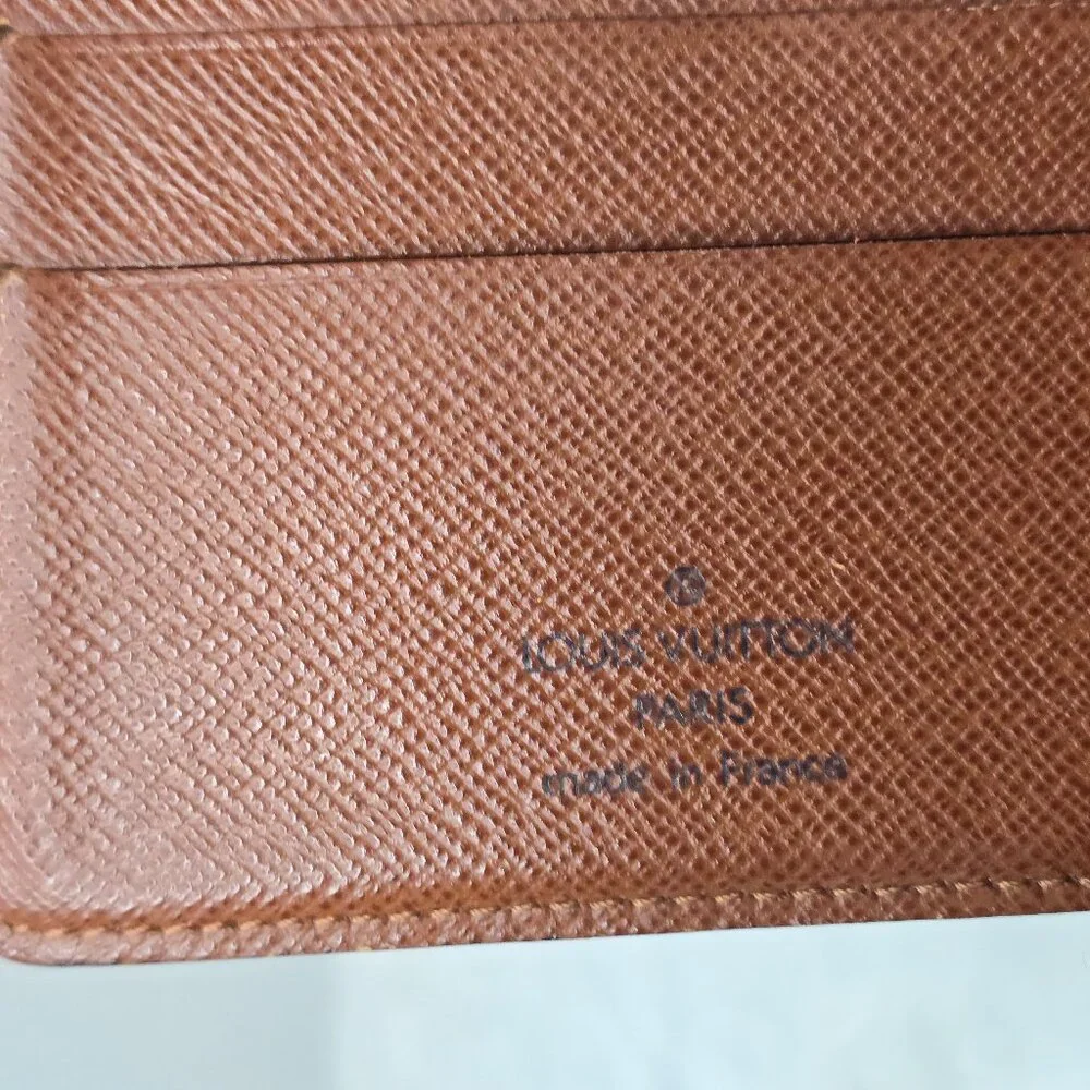 LOUIS VUITTON Folded Wallet Porte Vieille Credit Monet Monogram